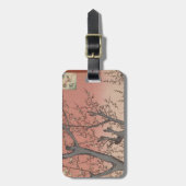 Boom bloesems pruimentuin Japans Bagagelabel (Voorkant verticaal)