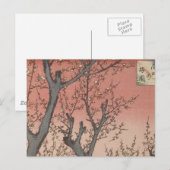 Boom bloesems pruimentuin Japans Briefkaart (Voorkant / Achterkant)