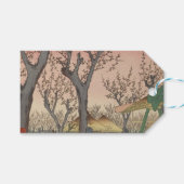 Boom bloesems pruimentuin Japans Cadeaulabel (Voorkant (Horizontaal))