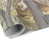 Boom bloesems pruimentuin Japans Cadeaupapier (Rol Hoek)