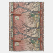 Boom bloesems pruimentuin Japans Deken (Voorkant Verticaal)