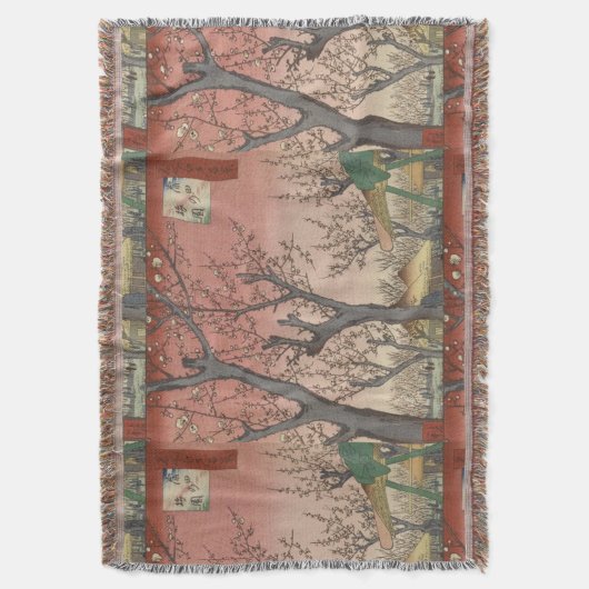 Boom bloesems pruimentuin Japans Deken (Voorkant Verticaal)
