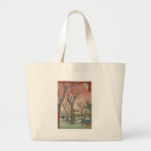 Boom bloesems pruimentuin Japans Grote Tote Bag (Voorkant)