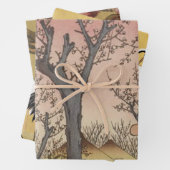 Boom bloesems pruimentuin Japans Inpakpapier Vel (In situ)