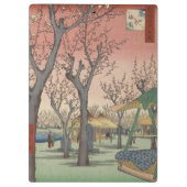 Boom bloesems pruimentuin Japans Klembord (Achterkant)