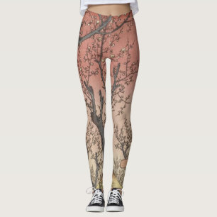 Boom bloesems pruimentuin Japans Leggings