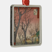 Boom bloesems pruimentuin Japans Metalen Ornament (Rechts)