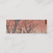 Boom bloesems pruimentuin Japans Mini Visitekaartje (Achterkant)