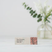 Boom bloesems pruimentuin Japans Mini Visitekaartje (Staand voorkant)