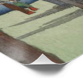 Boom bloesems pruimentuin Japans Poster (Hoek)