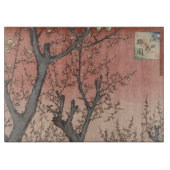 Boom bloesems pruimentuin Japans Snijplank (Voorkant)