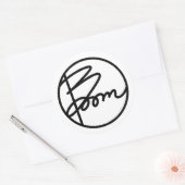 Boom Boekomslagstickers Ronde Sticker (Envelop)