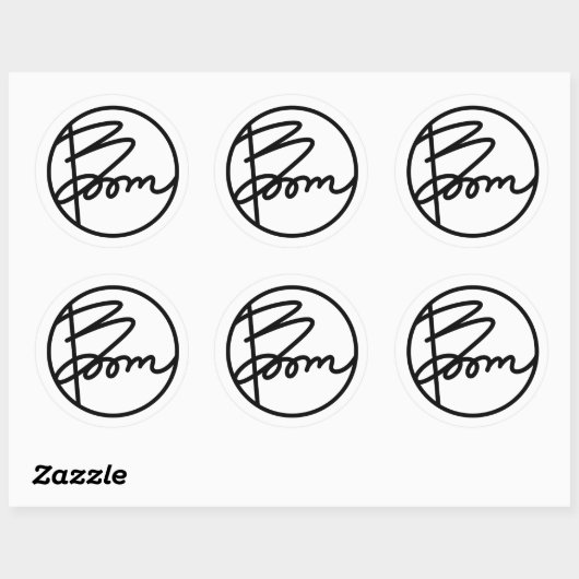 Boom Boekomslagstickers Ronde Sticker (Vel)
