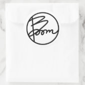 Boom Boekomslagstickers Ronde Sticker (Tas)