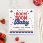 Boom Boom Baby 4 juli Patriottisch Baby shower Servet (Insitu)