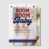 Boom Boom Baby 4 juli Patriottisch Baby shower Vellum Uitnodigingen (Offset (Koppel))