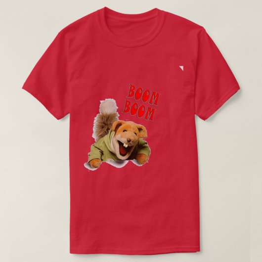 boom boom basil brush t-shirt (Design voorkant)