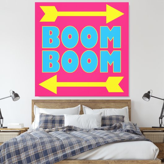 Boom Boom Canvas Afdruk (Insitu (Slaapkamer))