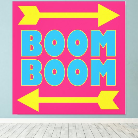 Boom Boom Canvas Afdruk (Insitu (Houten vloer))