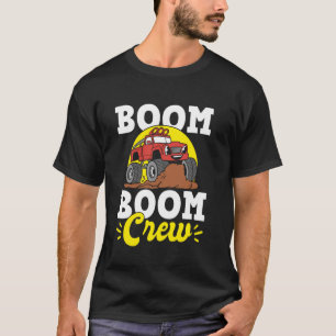 Boom Boom Crew Monstertruck Verjaardag T-shirt