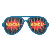 Boom Boom Grappige Party Comic Bril Aviator Zonnebril (Voorkant)