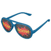 Boom Boom Grappige Party Comic Bril Aviator Zonnebril (Gekanteld)