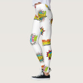 Boom Boom Pow Comical Expressions-Leggings Leggings (Links)