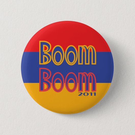 Boom Boom Ronde Button 5,7 Cm (Voorkant)
