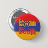 Boom Boom Ronde Button 5,7 Cm (Voorkant /achterkant)