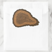 Boom boomstammen met dwarsdoorsnede Groeibomen Rechthoekige Sticker (Tas)