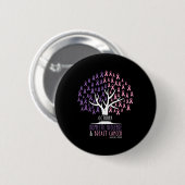 Boom - Borstkanker en bewustzijn van huiselijk gew Ronde Button 5,7 Cm (Voorkant /achterkant)