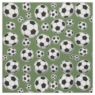 Boom boven Voetbal Patroon Stof
