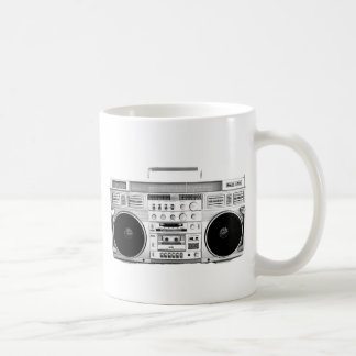 Boom Box Ghetto Blaster 80s 70s Cassette speler Koffiemok