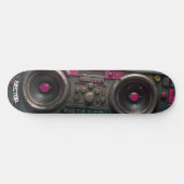Boom box grunge kunst persoonlijk skateboard (Horizontaal)