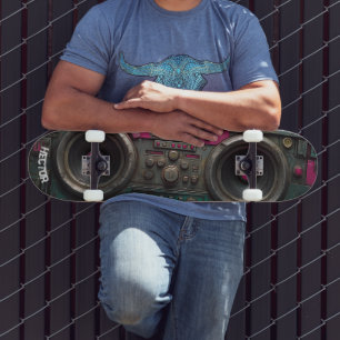 Boom box grunge kunst persoonlijk skateboard