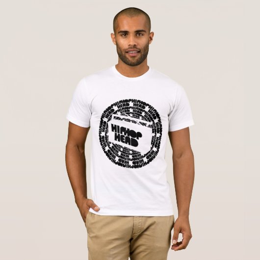 Boom Box HipHop Head T-shirt (Voorkant volledig)