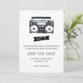 Boom Box Huwelijk - Bewaar de Datum Save The Date (Staand voorkant)