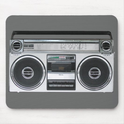 Boom Box Mousepad Muismat (Voorkant)