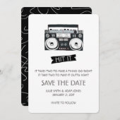 Boom Box Weddenschap - Sla de datum op Save The Date (Voorkant / Achterkant)