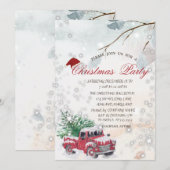 Boom Branches Red Truck Company Party Kaart (Voorkant / Achterkant)