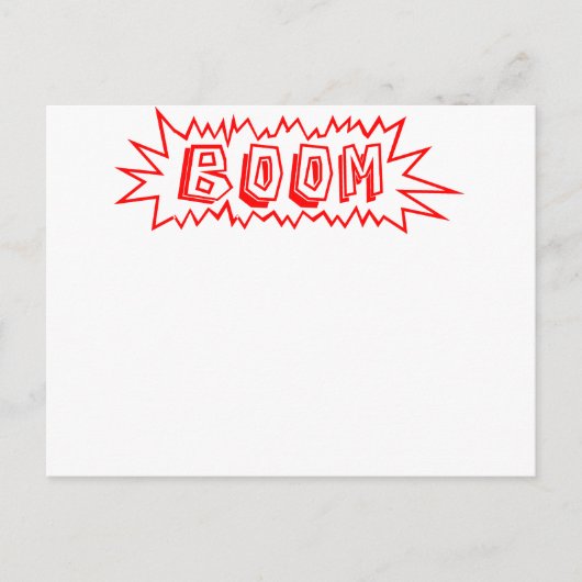 Boom! Briefkaart (Voorkant)
