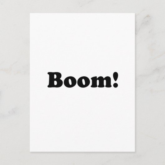 Boom! Briefkaart (Voorkant)