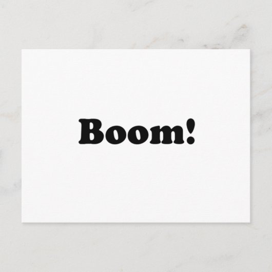 Boom! Briefkaart (Voorkant)
