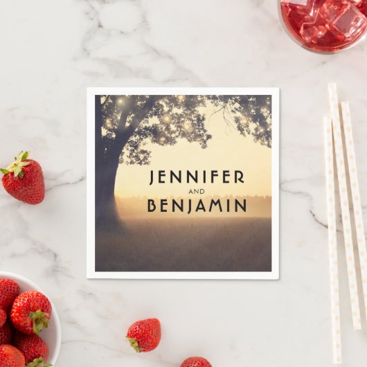 Boom bruiloft servet (Insitu)