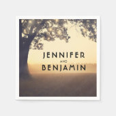 Boom bruiloft servet (Voorkant)