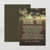 boom bruiloft wensend goed rustieke kaarten (Voorkant / Achterkant)