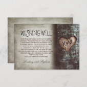 boom bruiloft wensend goed rustieke kaarten (Voorkant / Achterkant)
