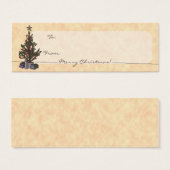 Boom, cadeau labels mini visitekaartjes (Voorkant /achterkant)