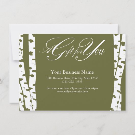 Boom-cadeaubonnen (Achterkant)