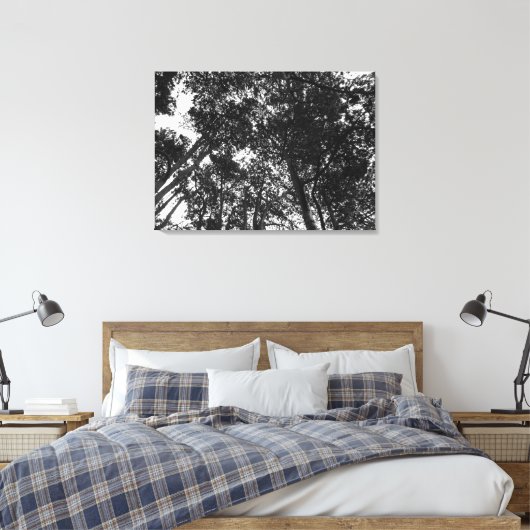 Boom Canopy, Bute Park, Cardiff Canvas Afdruk (Insitu (Slaapkamer))